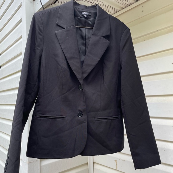 Metrostyle Black Women's Blazer Size 10 - Picture 1 of 5
